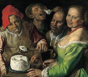 Vincenzo Campi I mangiatori di ricotta France oil painting artist